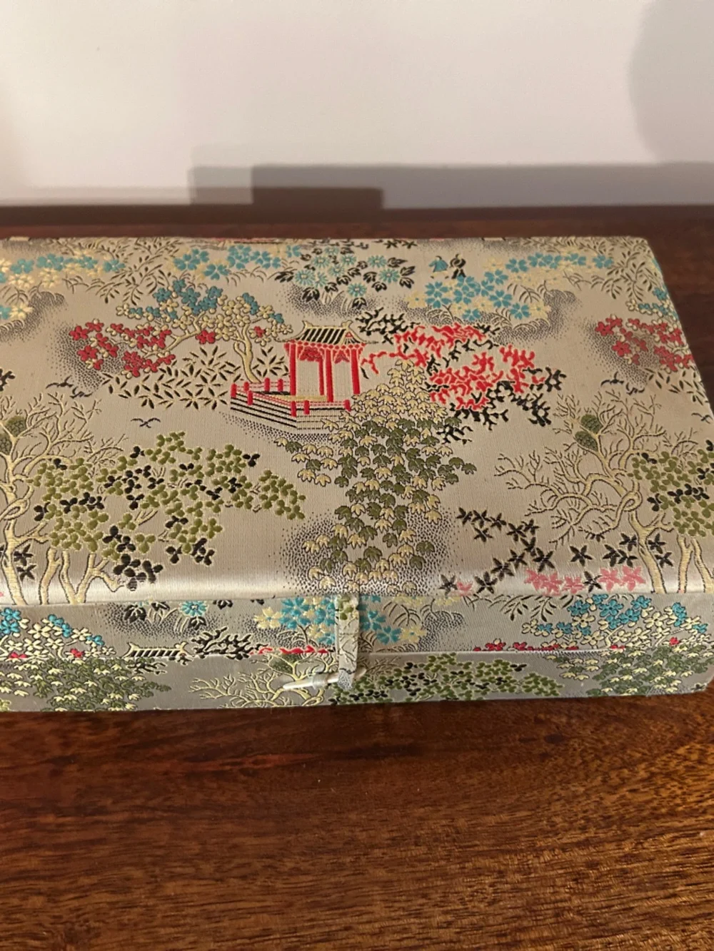 Vintage  Chinese Silk Jewlery Box